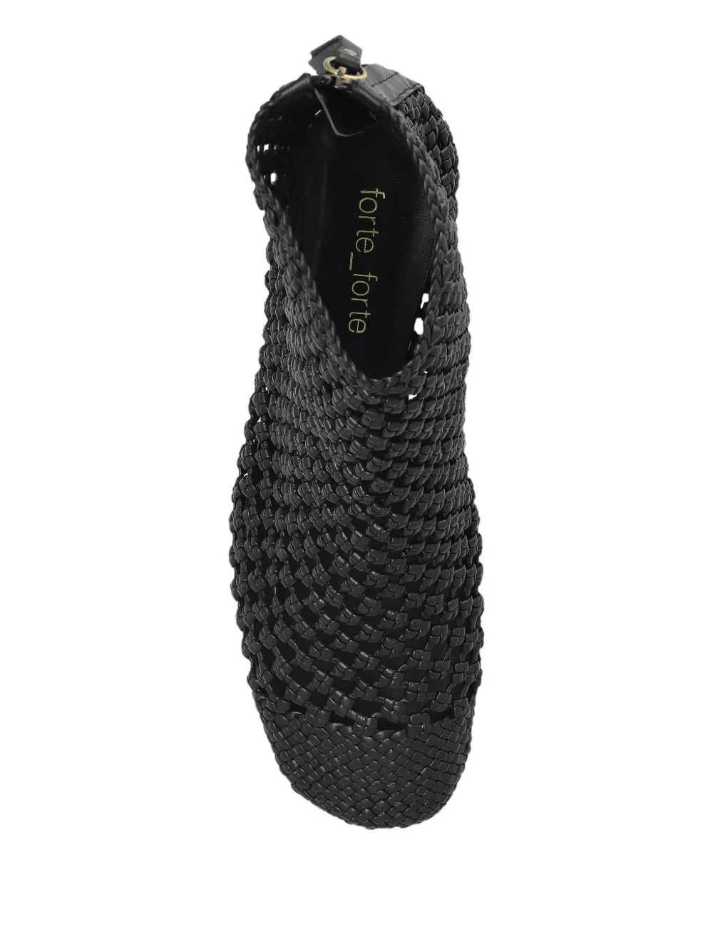 Forte 60mm woven-leather ankle boots Black