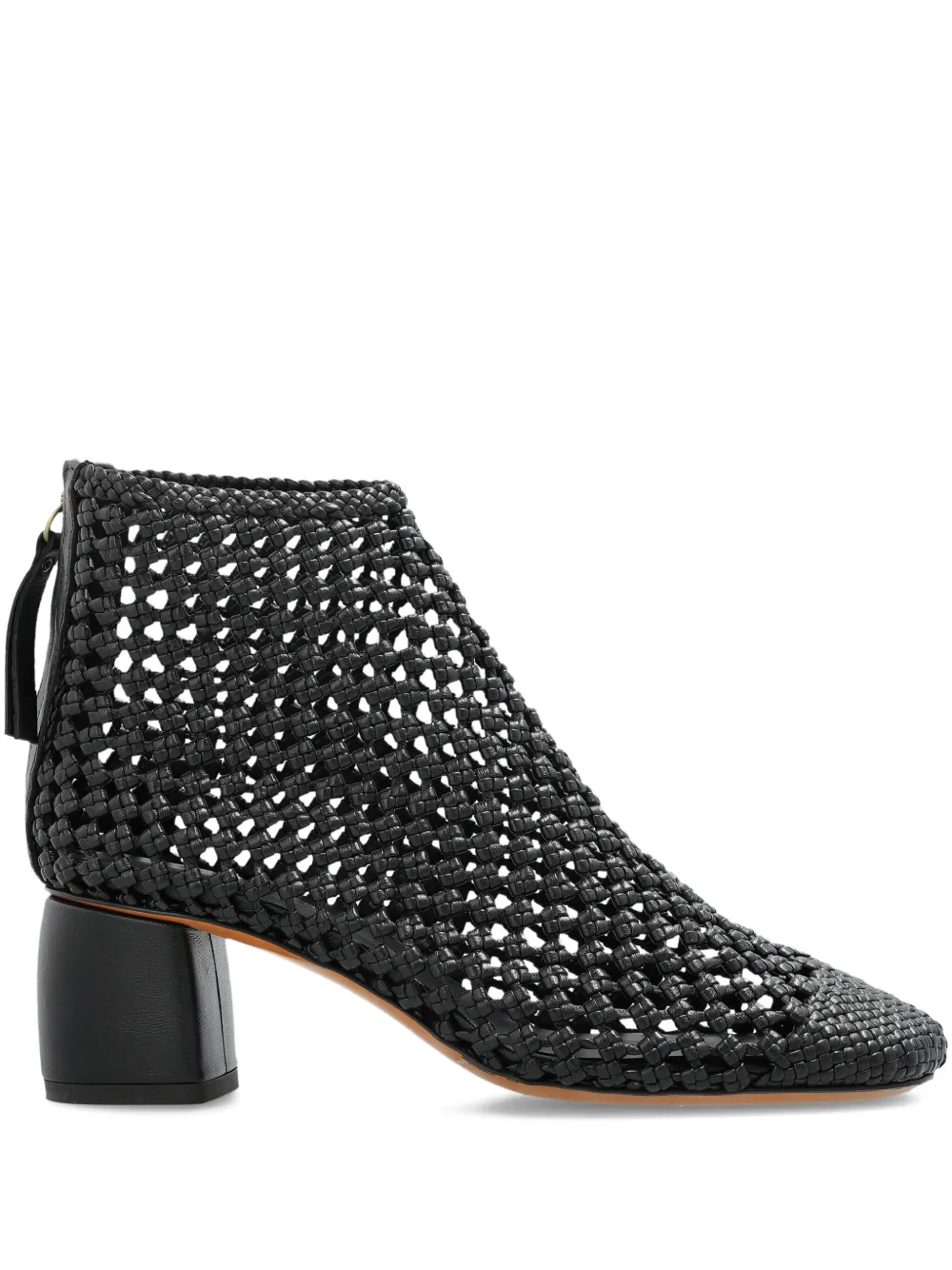 Forte 60mm woven-leather ankle boots Black