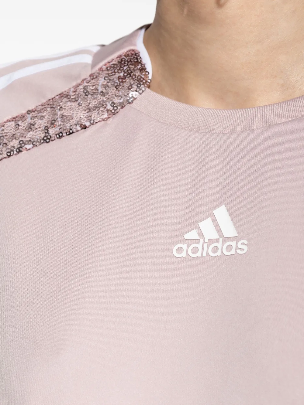 adidas Teamgeist jersey met pailletten Roze