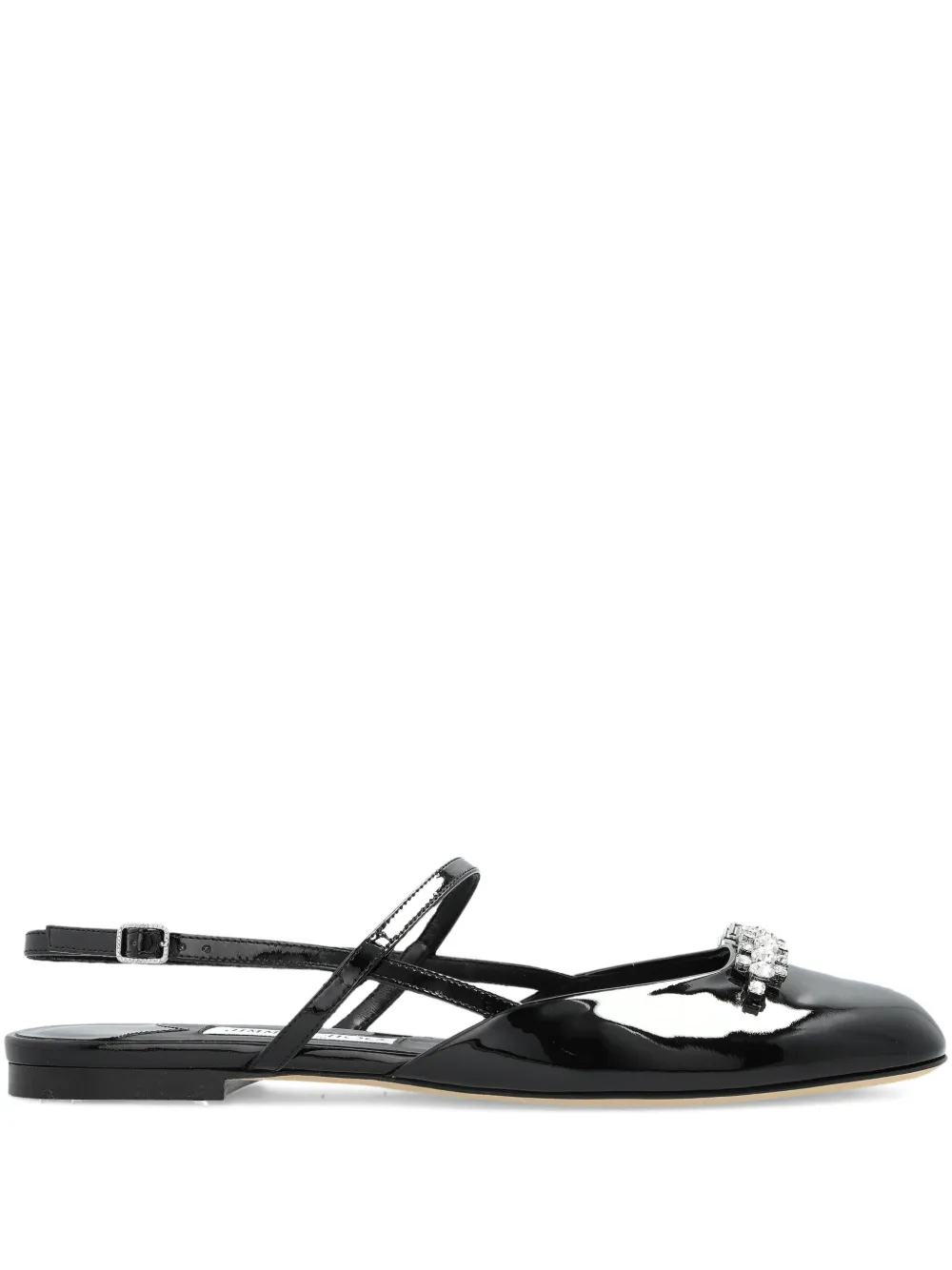 Jimmy Choo crystal-embellished slingback pumps Black
