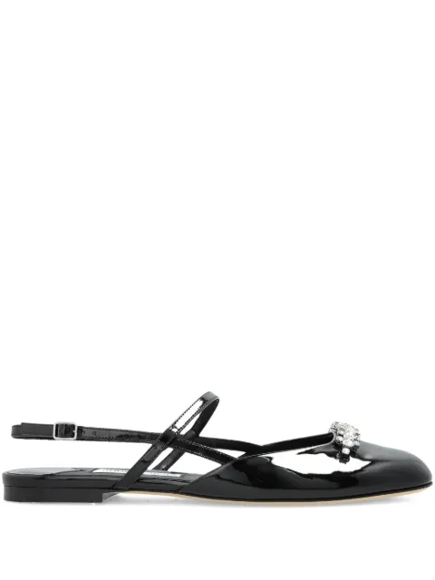 Jimmy Choo crystal-embellished slingback pumps