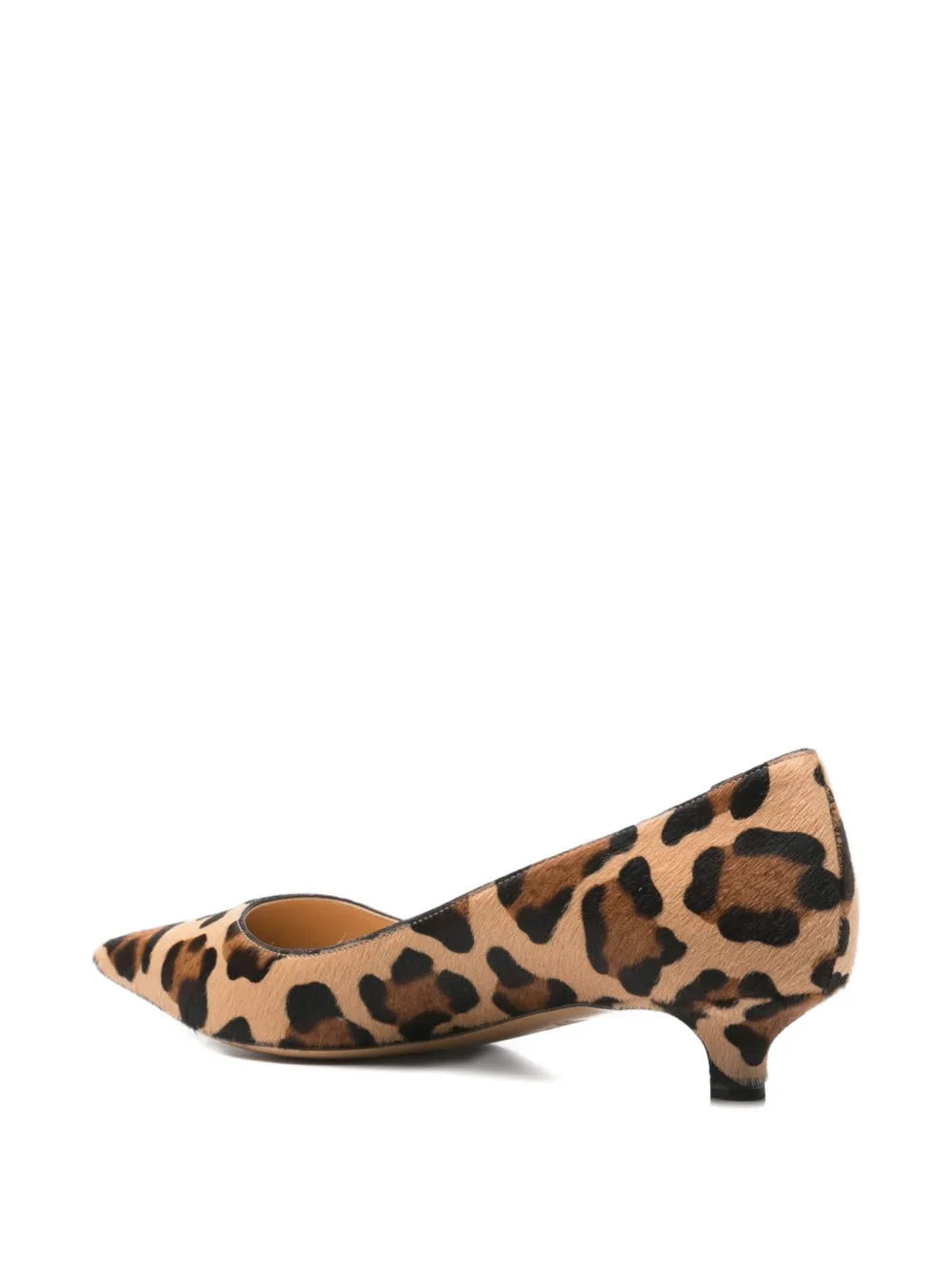 Francesco Russo 35mm Leopard-print Kitten-heel Pumps In Neutral