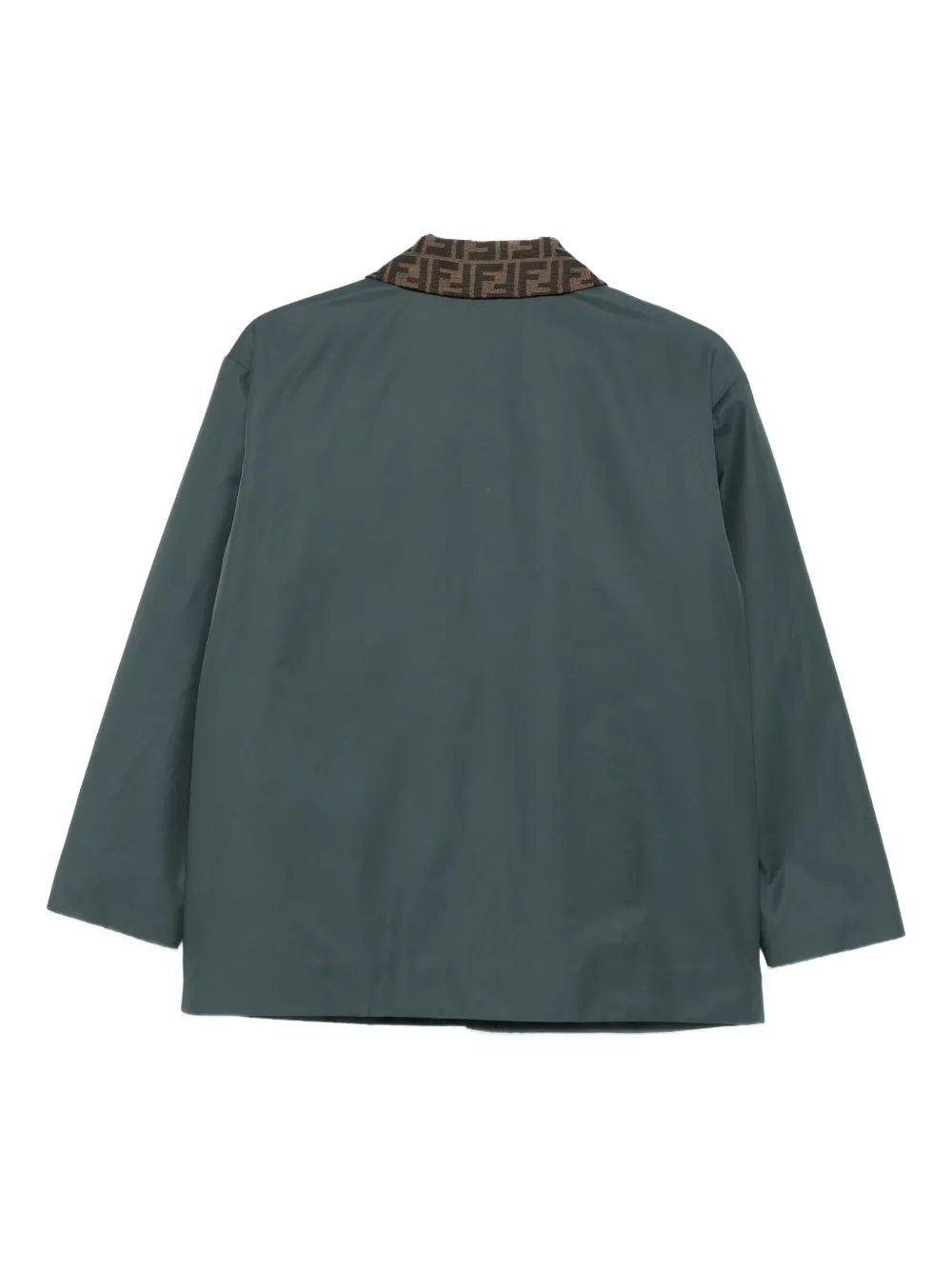 Fendi Kids Jack met klepzak en logopatch Groen