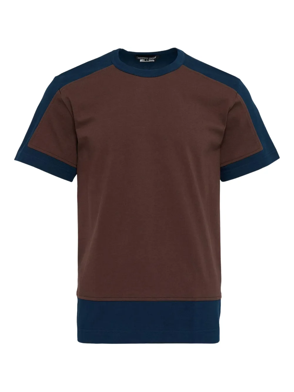 Comme Des Garçons Homme Deux Colourblock T-shirt In Brown