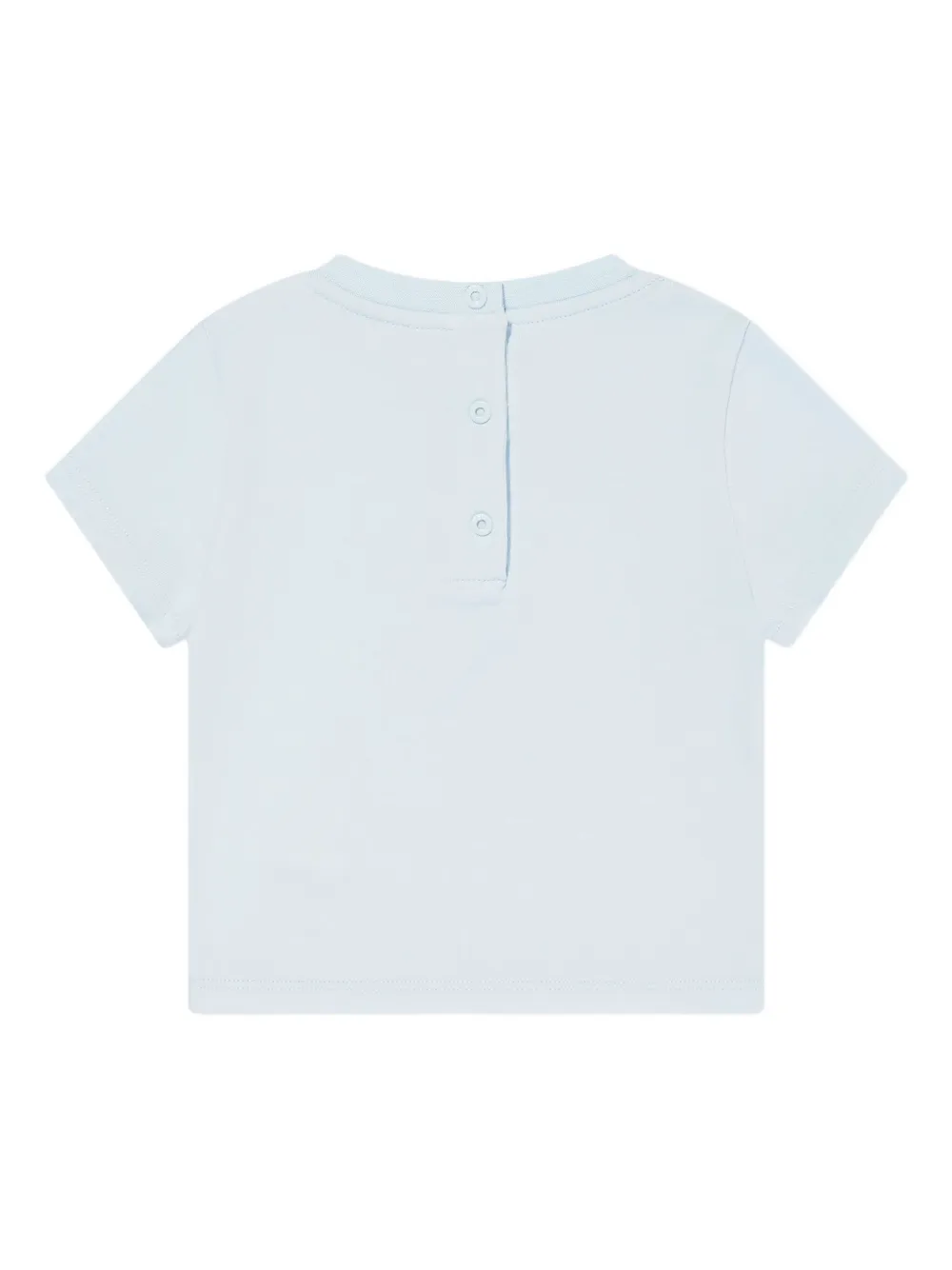 Fendi Kids teddy-print T-shirt Blauw