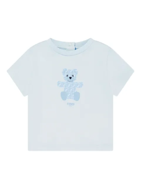 Fendi Kids teddy-print T-shirt