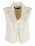 Federica Tosi peak-lapel waistcoat - White
