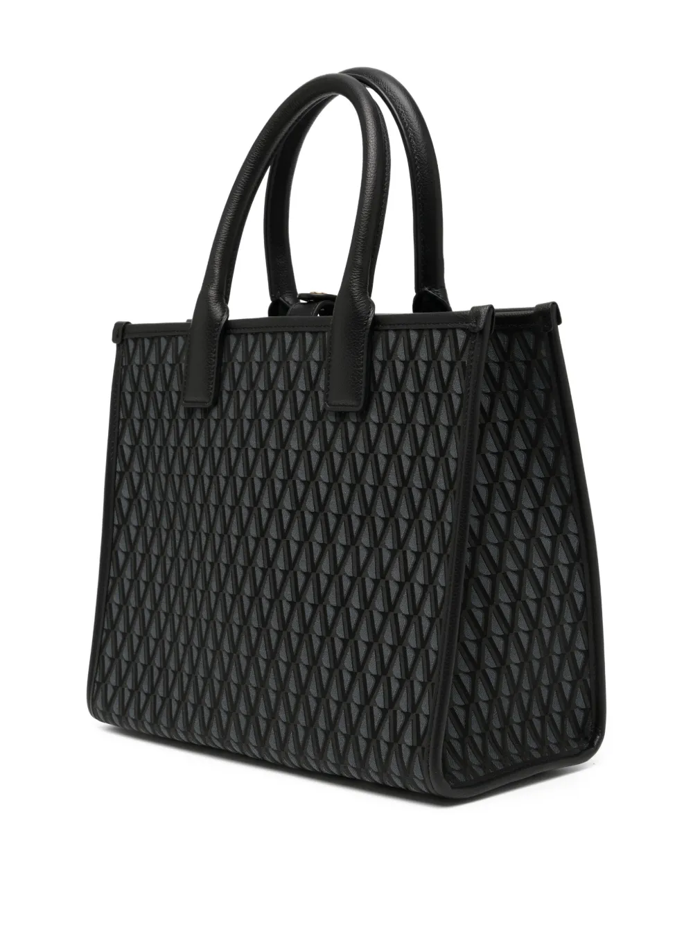 Versace Kleine V Allover La Medusa shopper Grijs