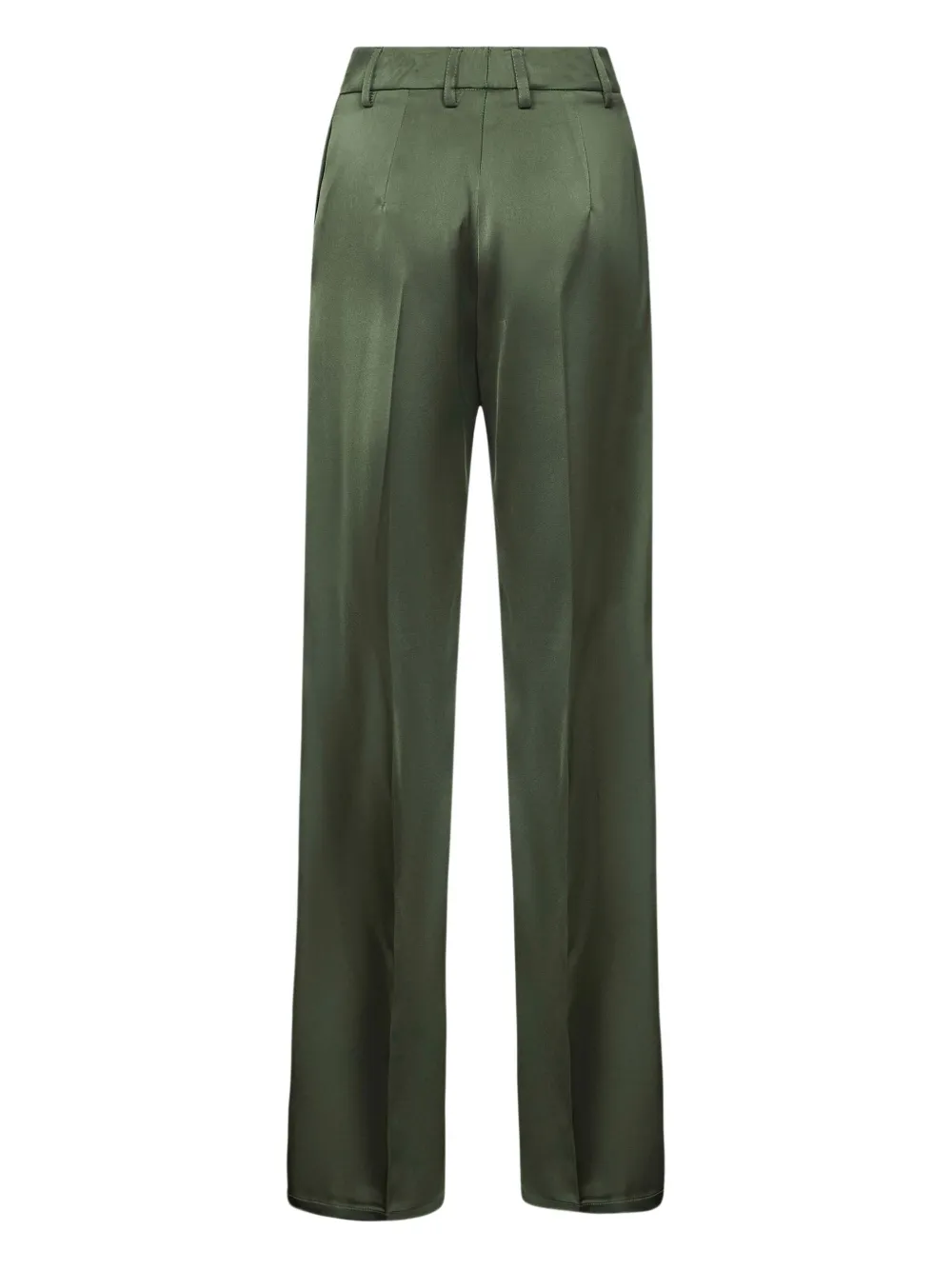 Blanca Vita pressed-crease palazzo trousers Groen