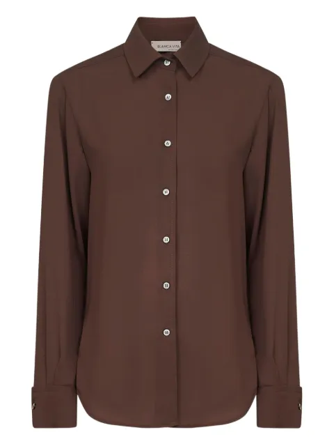 Blanca Vita button-fastening shirt