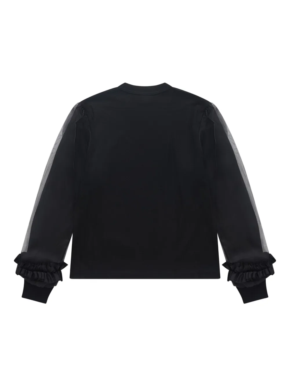 Noir Kei Ninomiya Sweater met ruchemouwen Zwart