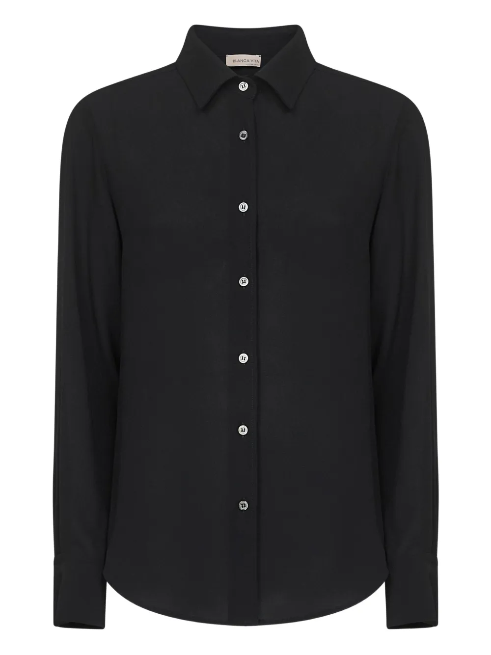 button-fastening shirt