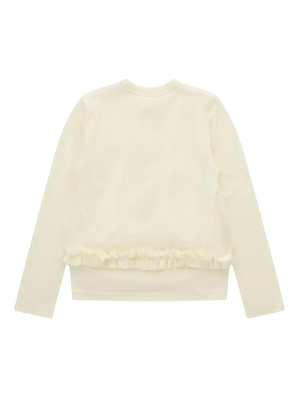 Noir Kei Ninomiya Vest met ruches Beige