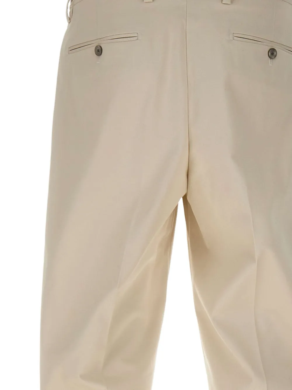Briglia 1949 pleated cotton-blend trousers Beige