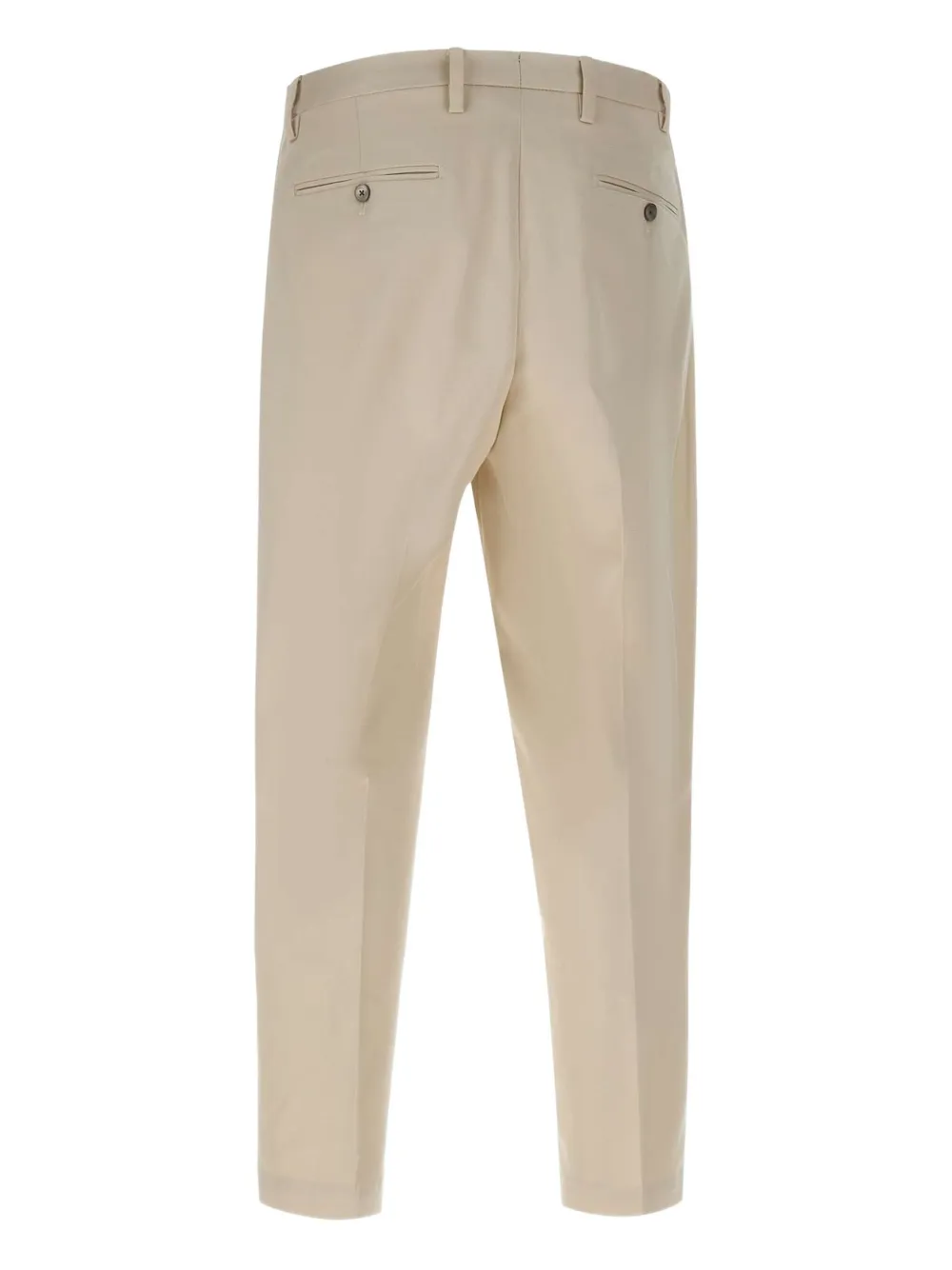 Briglia 1949 pleated cotton-blend trousers Beige