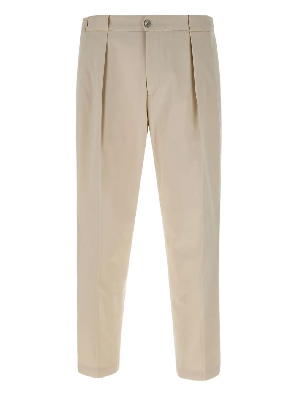 Briglia 1949 pleated cotton-blend trousers Beige