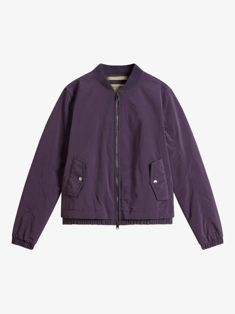 Woolrich 골지 커프 봄버 재킷 | 퍼플 | Image 1