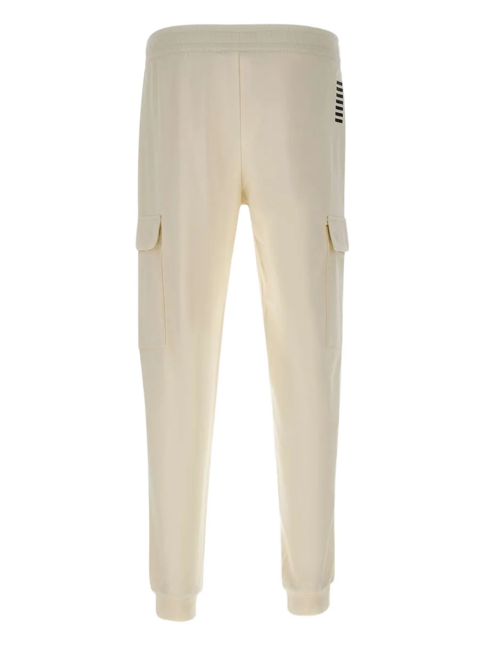 Ea7 Emporio Armani logo-embroidered track pants - Beige
