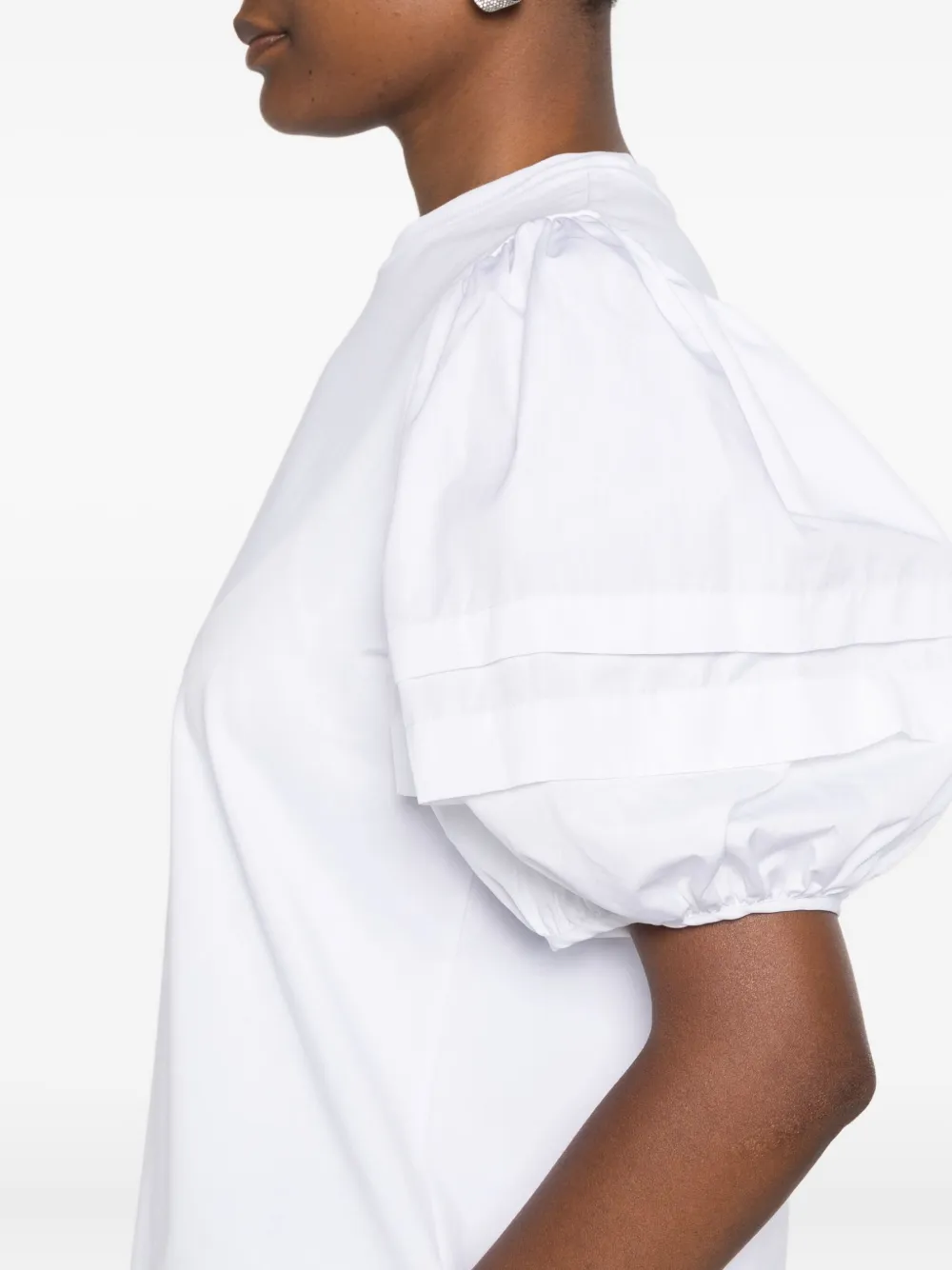 Cecilie Bahnsen パフスリーブ トップ | ホワイト | FARFETCH JP