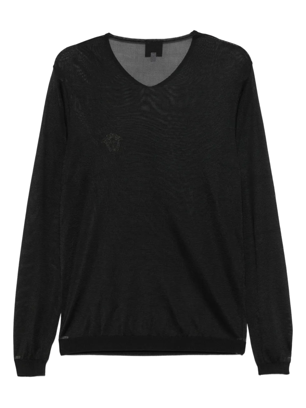Versace Pre-Owned 2000s Medusa-emblem V-neck sweater | Image 2