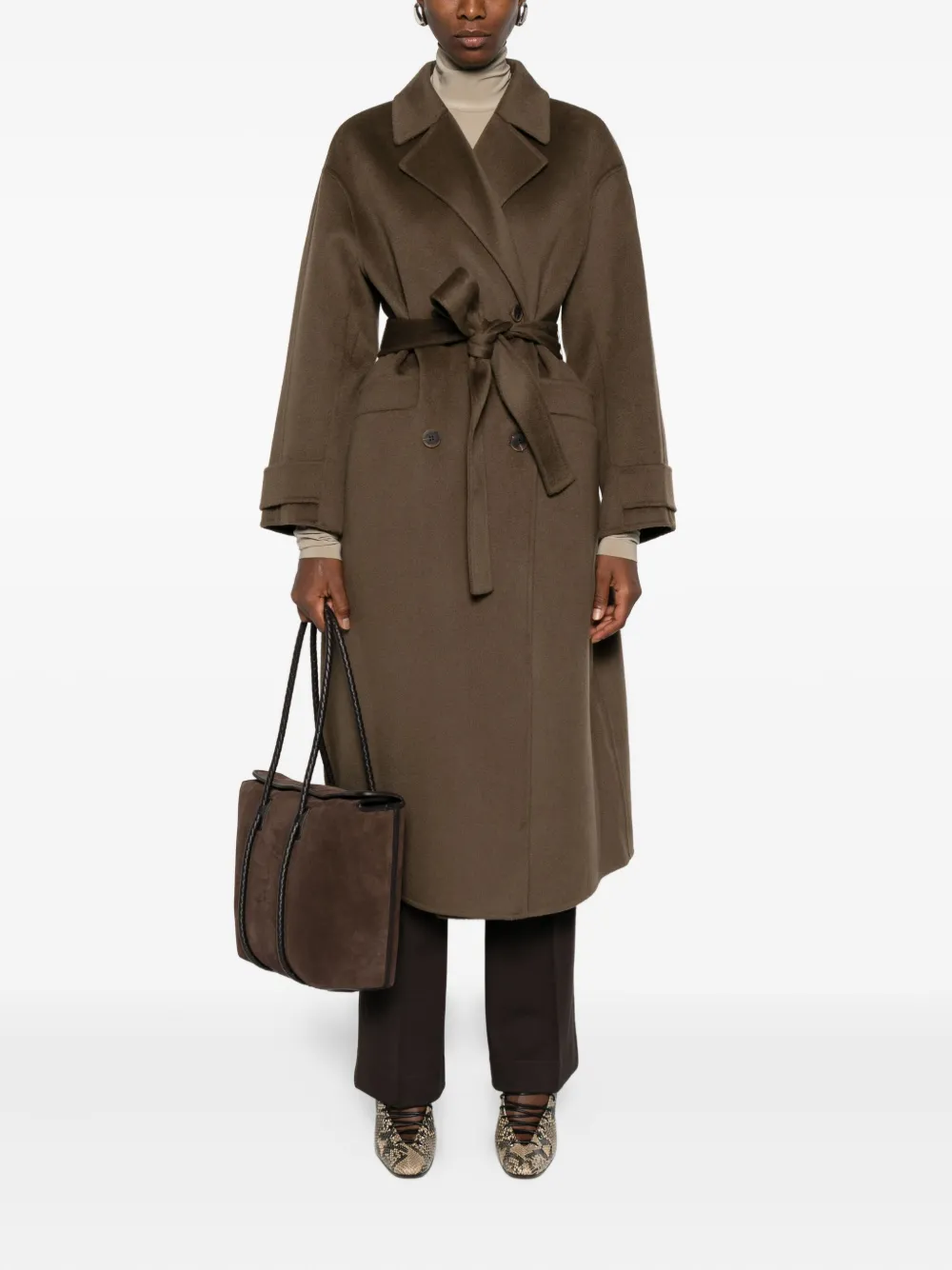 THE DYNAMIS STUDIO belted double-breasted coat | Double Breasted & Peacoats | Image 2