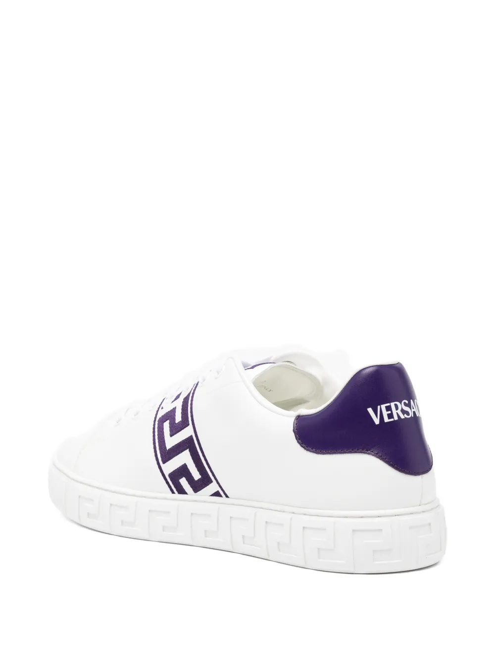 Versace Greek Key Stripe sneakers Wit