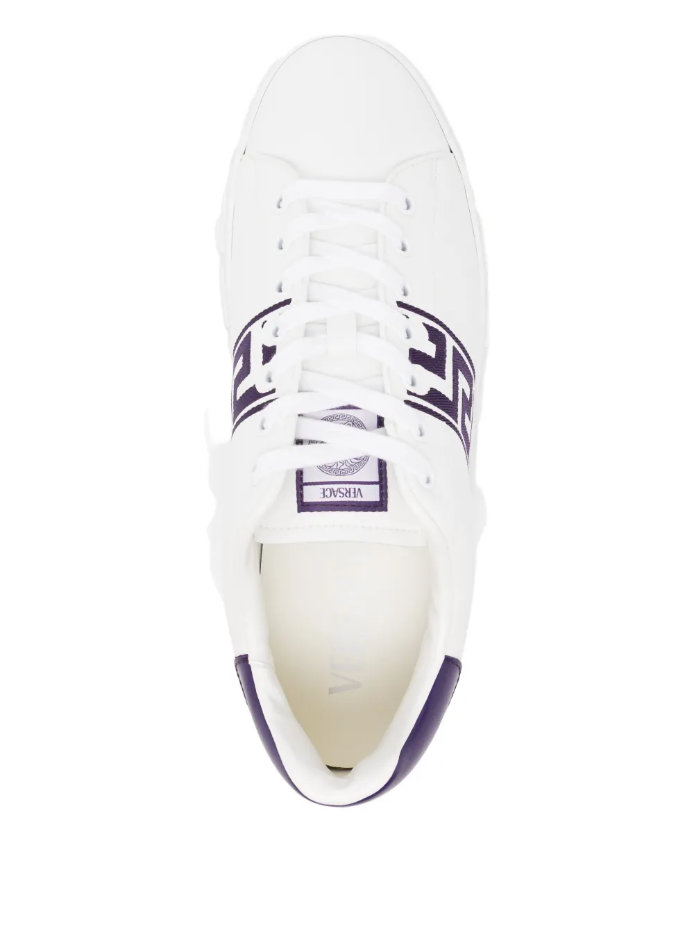 Versace Greek Key Stripe sneakers Wit