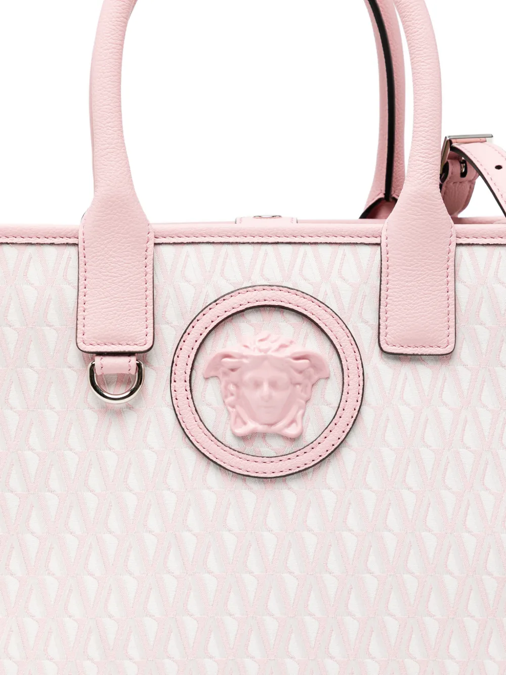 Versace Kleine V Allover La Medusa shopper Roze