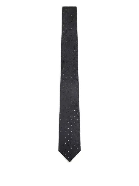 Giorgio Armani monogram-jacquard silk tie