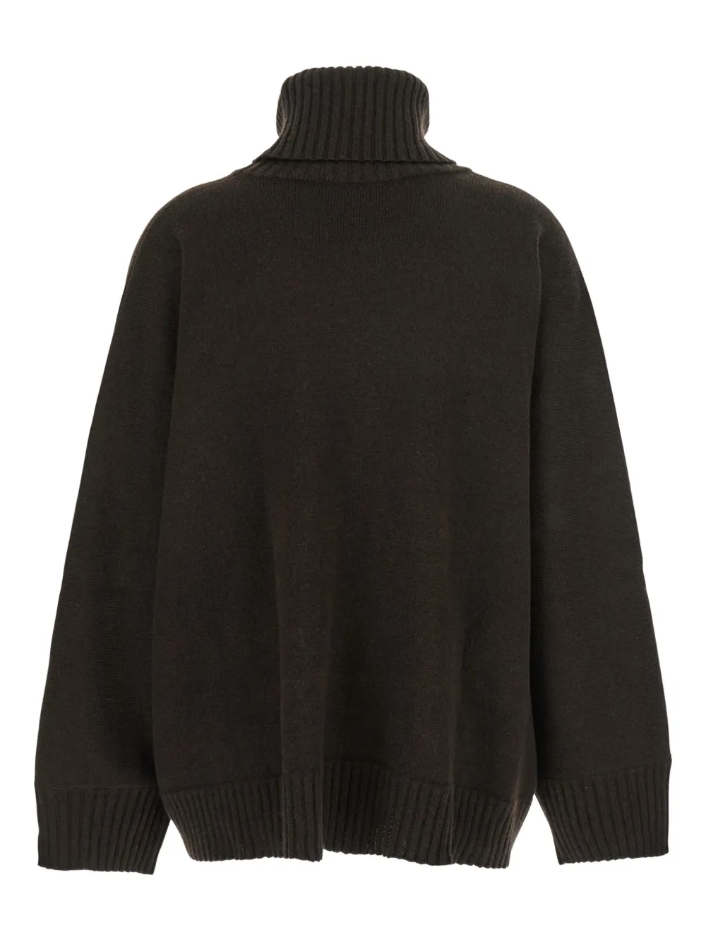 Alberta Ferretti crystal-embellished turtleneck sweater Bruin