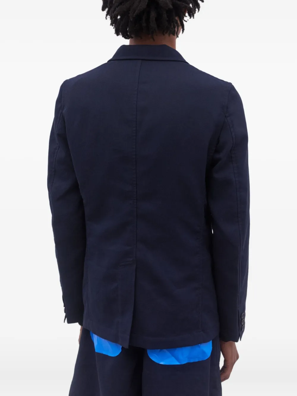 Comme Des Garçons Shirt Blazer met zak Blauw