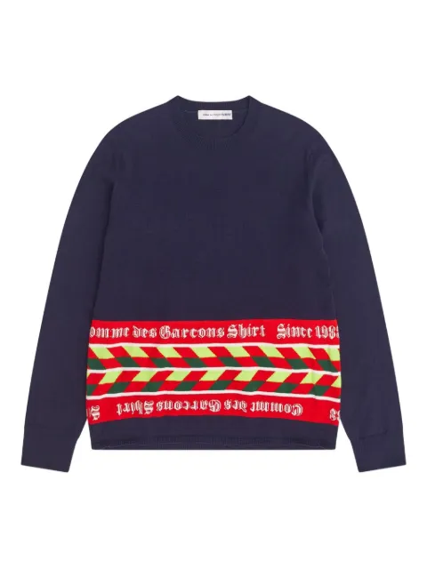Comme Des Garçons Shirt patterned sweater