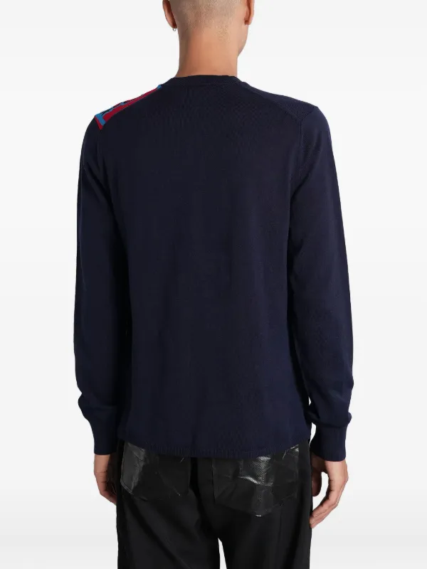 Comme Des Garçons Shirt Suéter Com Recorte Gráfico | Azul