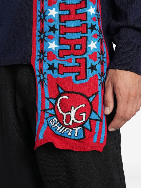 Comme Des Garçons Shirt Suéter Com Recorte Gráfico | Azul