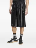 adidas satin-effect track shorts - Black