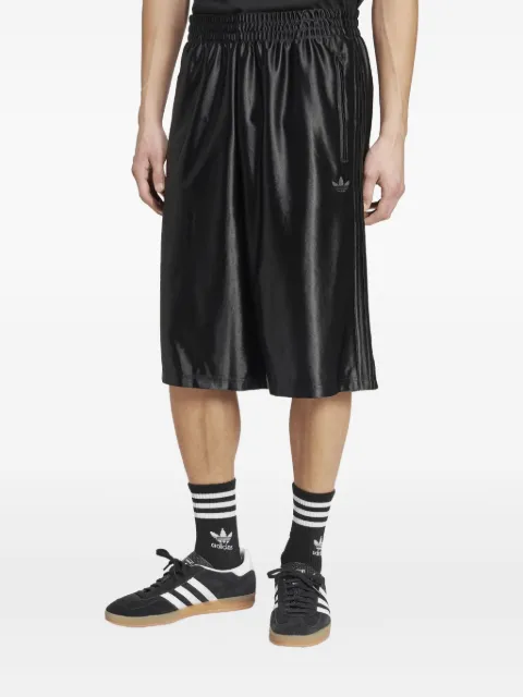 adidas satin-effect track shorts