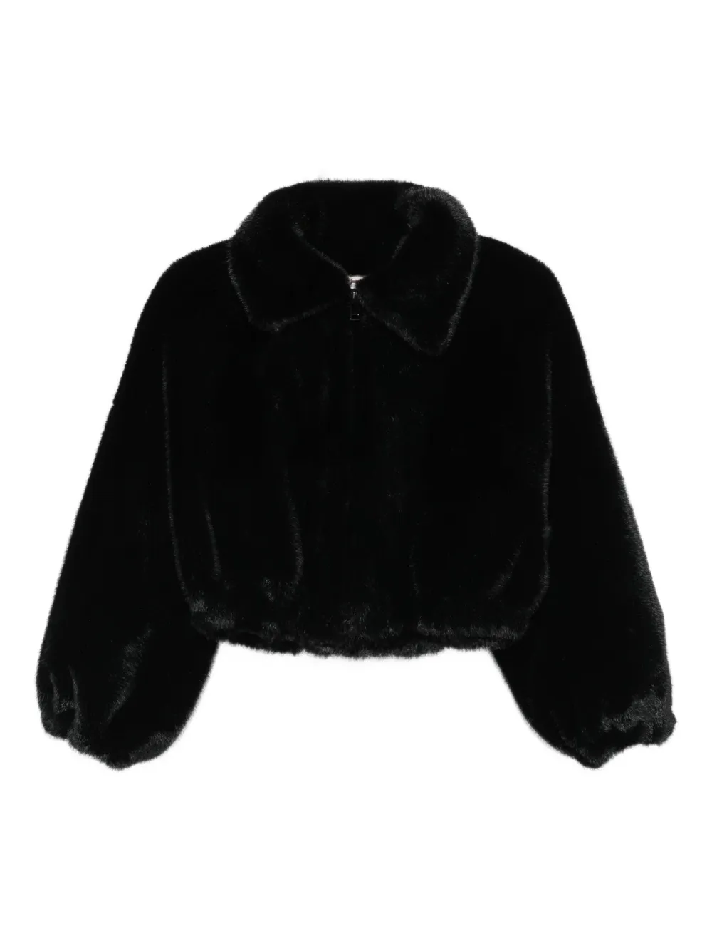 VALENTINI 1972 Cropped jack met rits Zwart