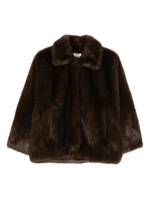 VALENTINI 1972 veste à col en fourrure artificielle