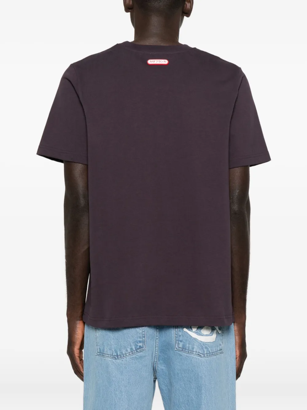 Casablanca T-shirt met logo Paars