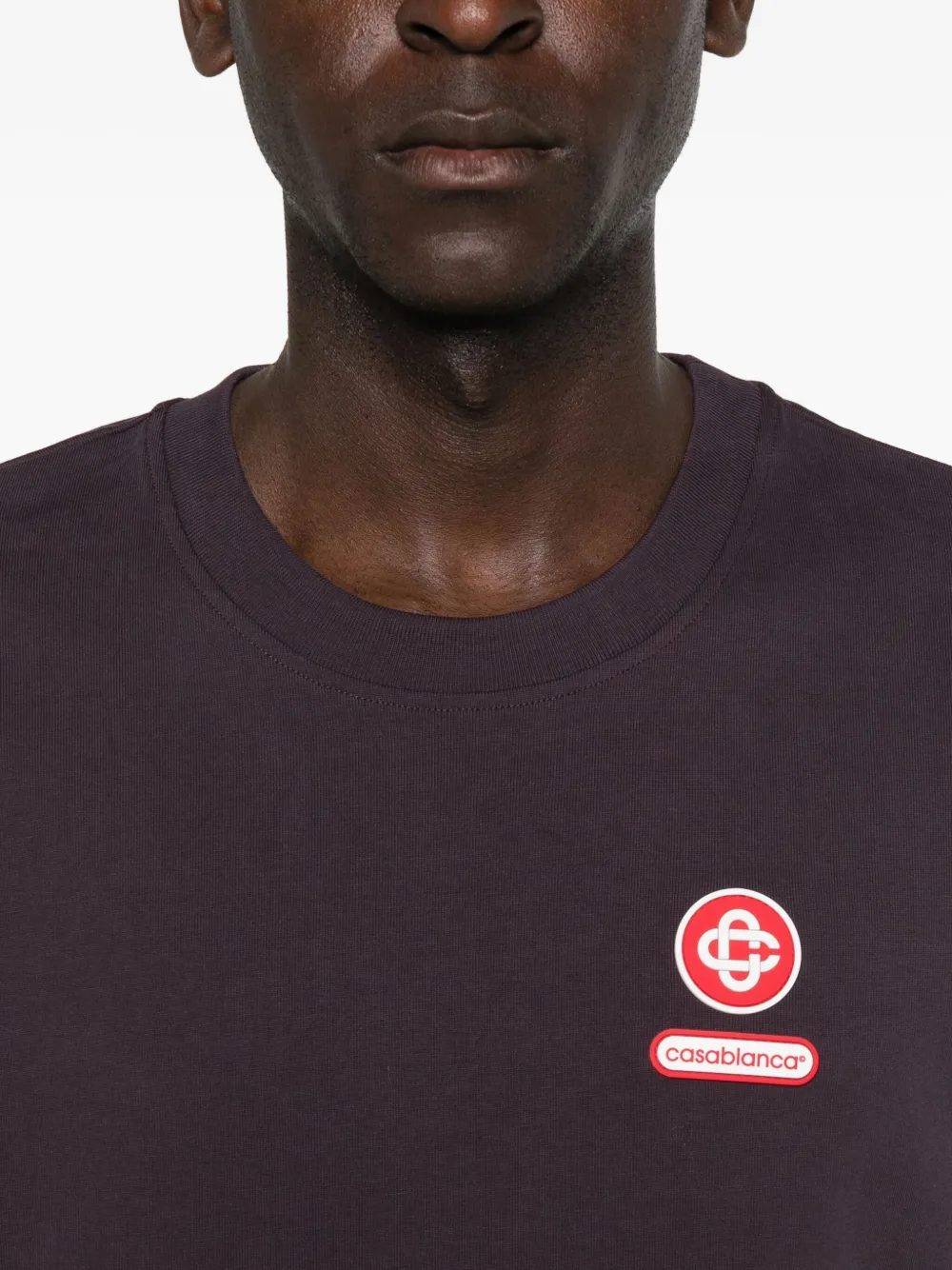 Casablanca T-shirt met logo Paars