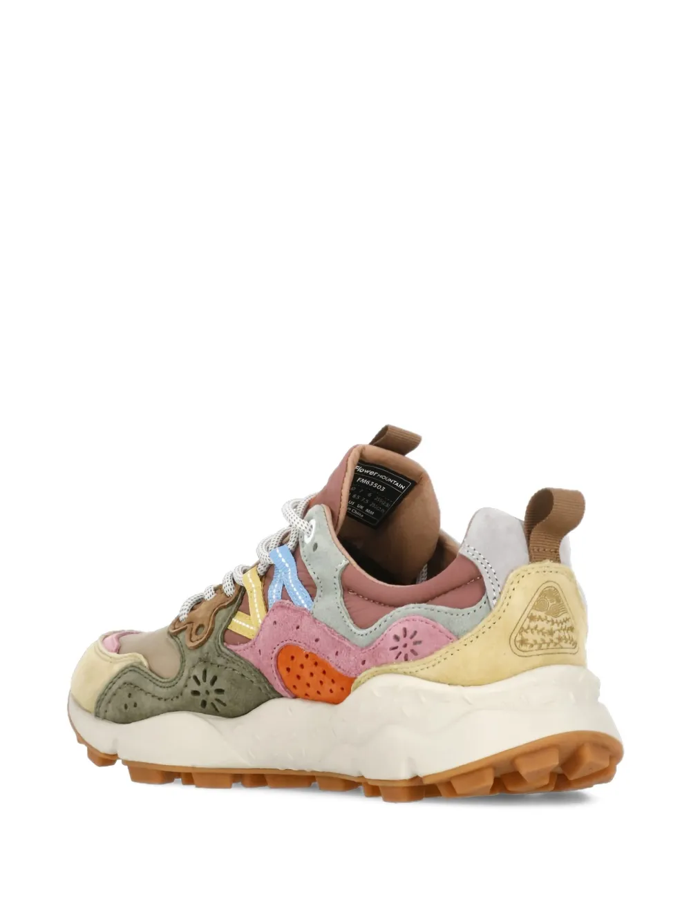 Flower Mountain Yamano 3 Panelled Sneakers In Multi