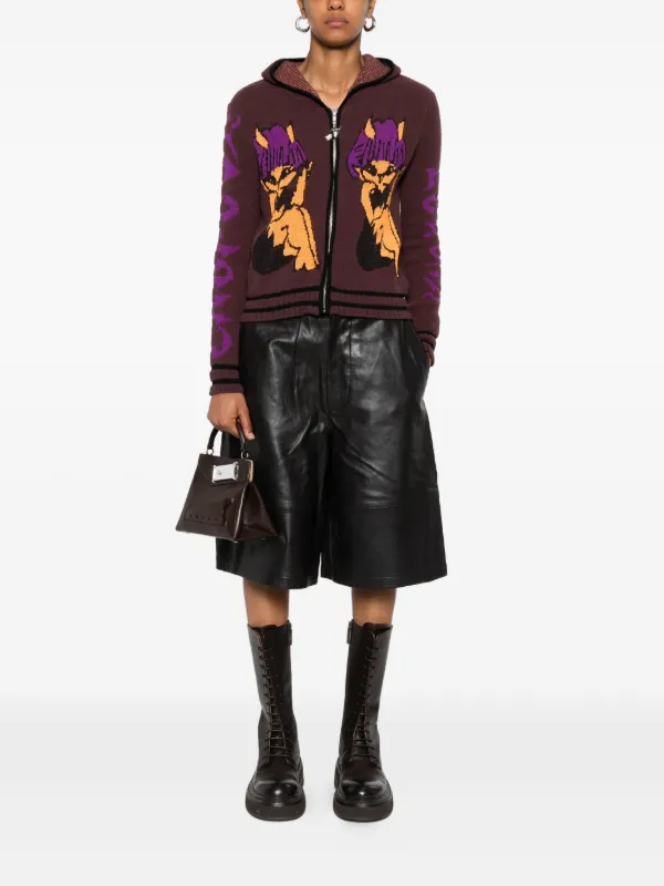 Chopova Lowena Tammie Jo フーデッド カーディガン | ブラック