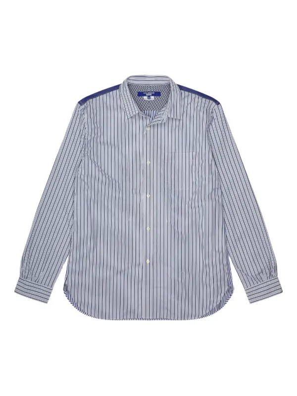 Junya Watanabe MAN ストライプ シャツ | ブルー | FARFETCH JP
