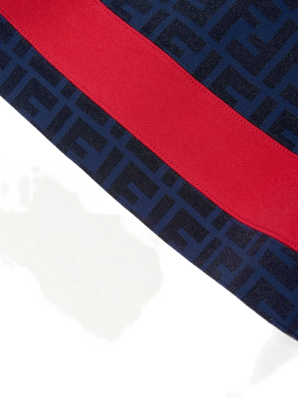 Fendi Kids FF-pattern zip-up dress Blauw