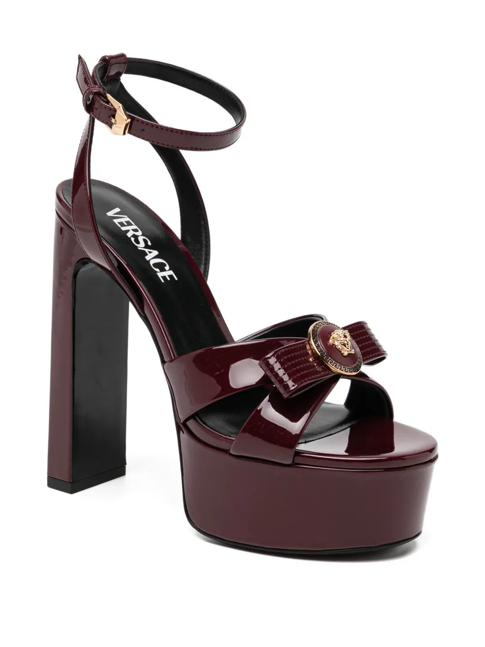 Versace 140mm Gianni ribbon sandals Rood