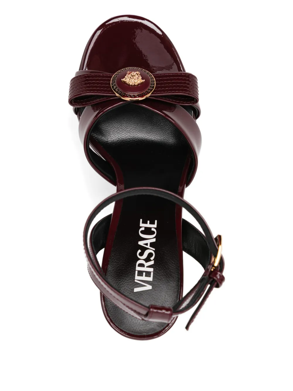 Versace 140mm Gianni ribbon sandals Rood