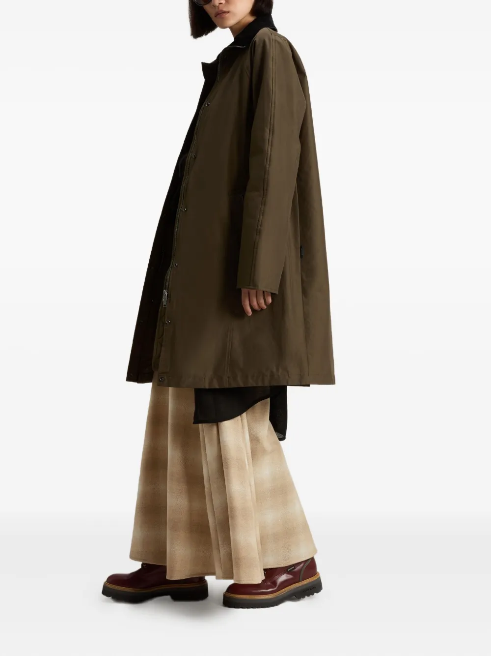 Woolrich corduroy-collar single-breasted coat | Single Breasted Coats | Image 2