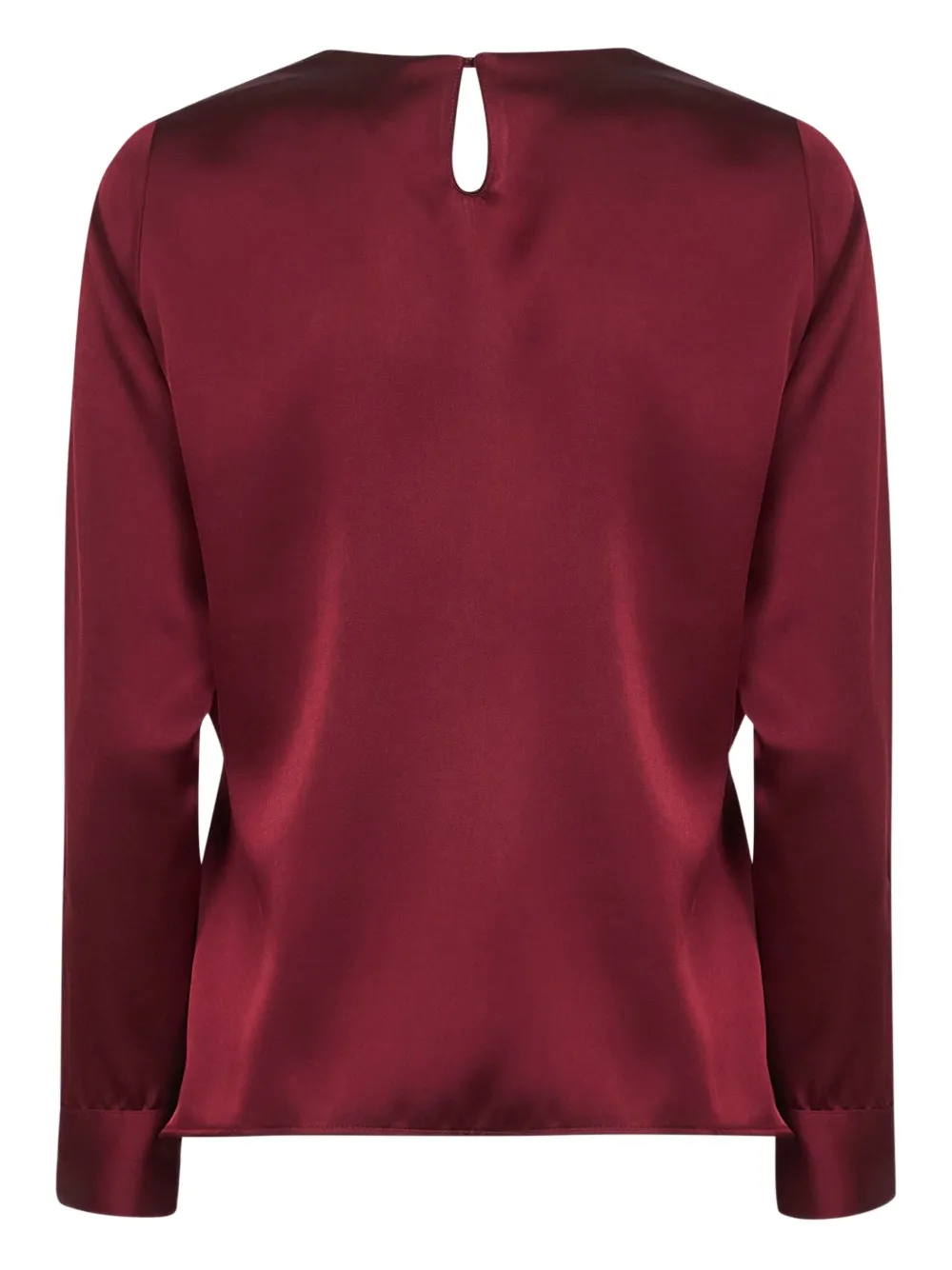 Blanca Vita asymmetric wrap top Rood