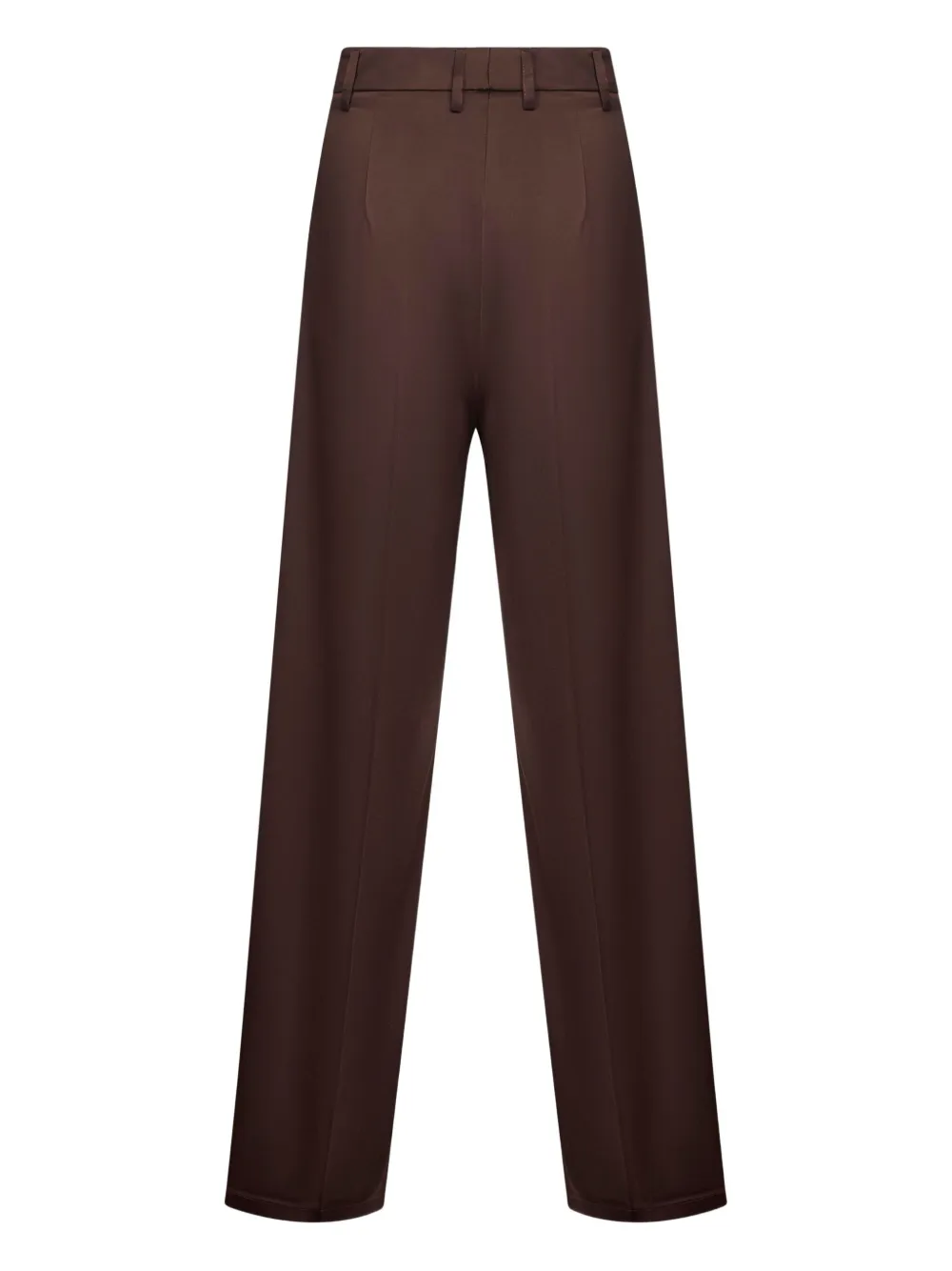 Blanca Vita pressed-pleat trousers - Bruin