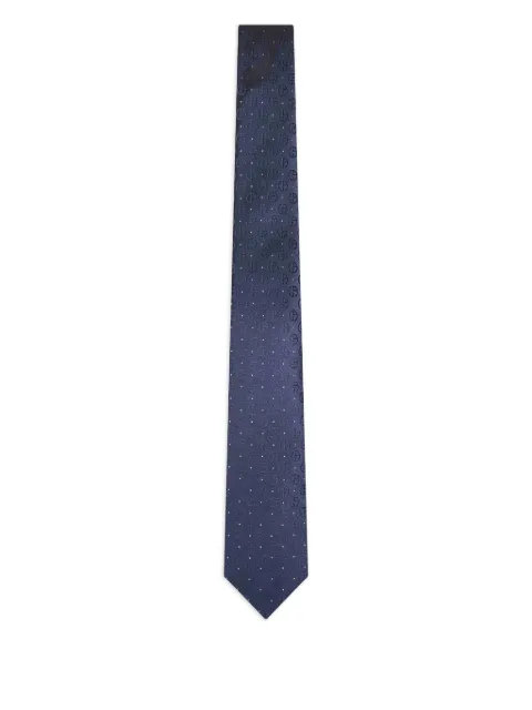 Giorgio Armani monogram-pattern tie